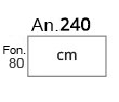 An 240 x Fon 80 cm