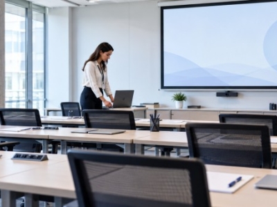 Cómo equipar una sala de formación: guía completa